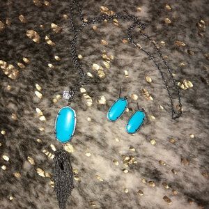 Kendra Scott Rayne Necklace and Danielle Earrings
